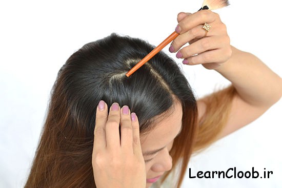 550px Make a French Braid Headband Step 44 آموزش بافت مو به روش فرانسوی یا آبشاری 2