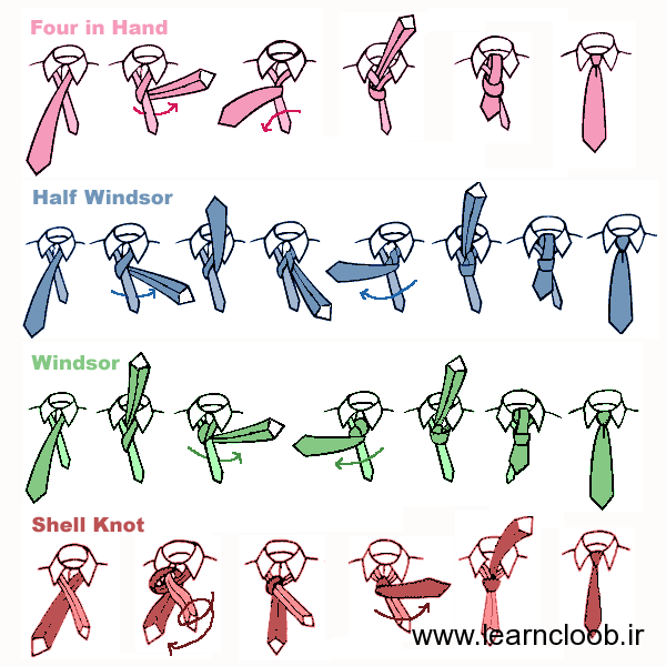 Tie Knot آموزش بستن کراوات