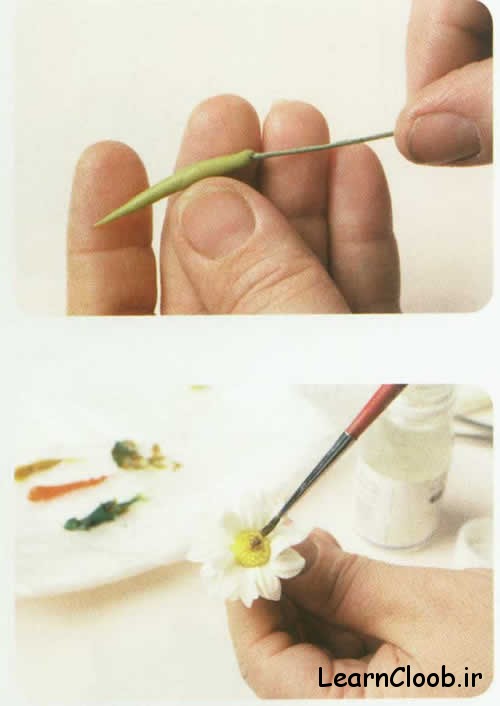 Making Flower10 آموزش گل چینی (گل مارگریت مینیاتوری )