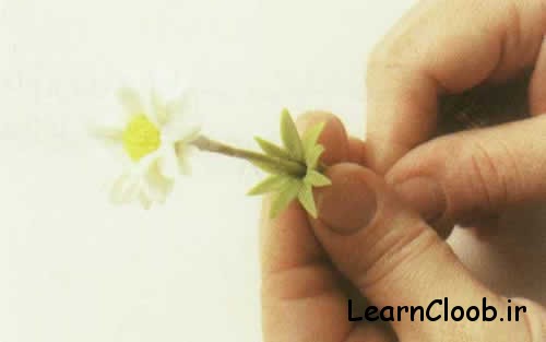 Making Flower9 آموزش گل چینی (گل مارگریت مینیاتوری )